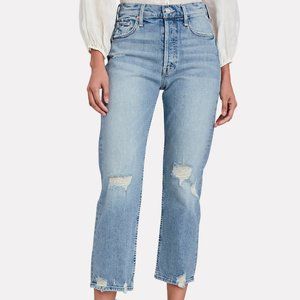 Like New MOTHER Tomcat Distressed Cropped Jeans